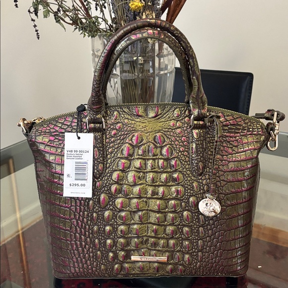 Brahmin Duxbury Satchel iridescent Handbag/Crossbody NWT - Picture 3 of 11